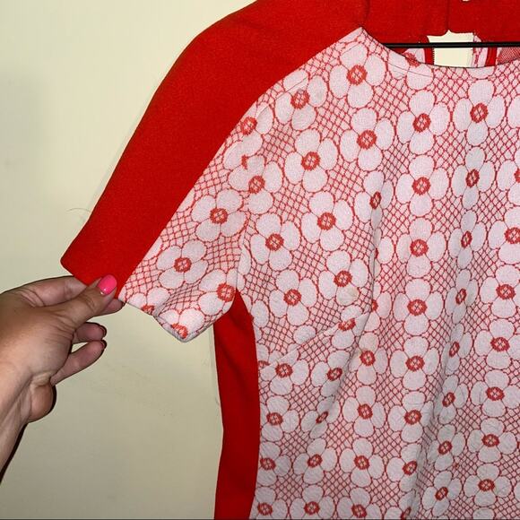 VNTG 1970s mod body con floral dress - Picture 5 of 6